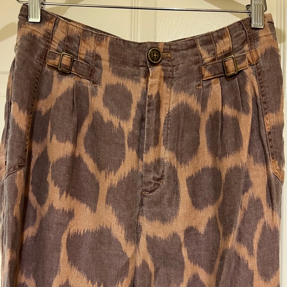 Anthropologie Giraffe Print Joggers - Picture 7 of 15